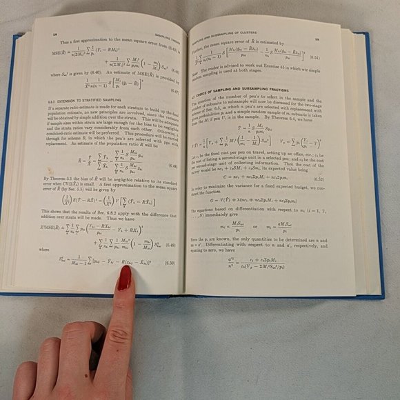 Sampling Theory 1968 Raj McGraw-Hill Probability & Stats Hardcover Book Vintage - Picture 11 of 13
